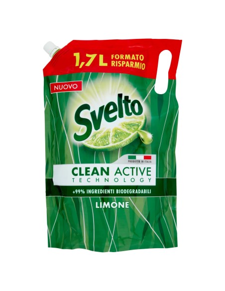 svelto detersivo per piatti - ecoricarica 1700ml - limone: tuttocasashop.it: pulizia e cura della casa