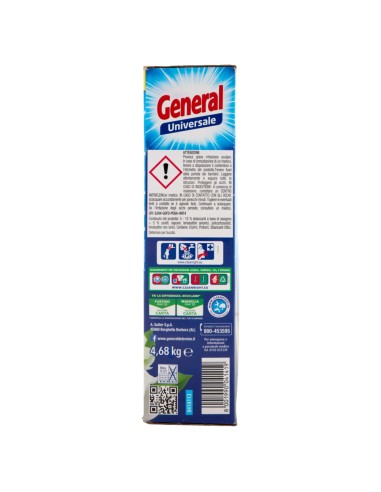 general detersivo lavatrice in polvere 104 misurini 4.68kg - 5in1 universale: tuttocasashop.it: prodotti per bucato e tessuti
