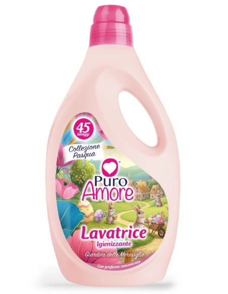 puro amore detersivo liquido lavatrice 45 lavaggi 2025ml giardino meraviglie: tuttocasashop.it: prodotti per bucato e tessuti
