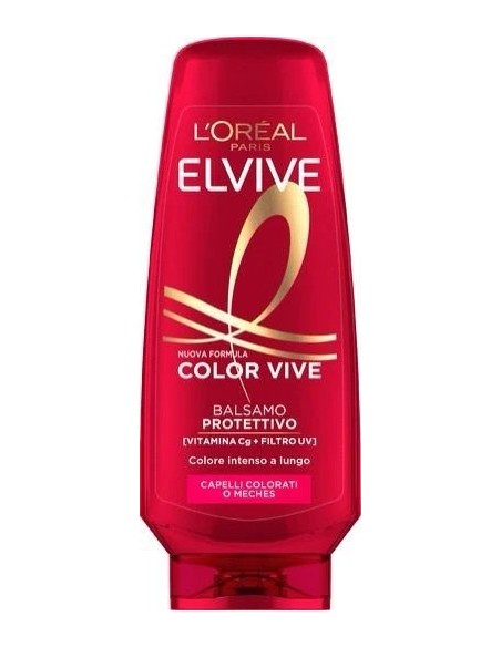 elvive l'oreal balsamo 400ml - color vive - capelli colorati o meches: tuttocasashop.it: igiene e cura della persona