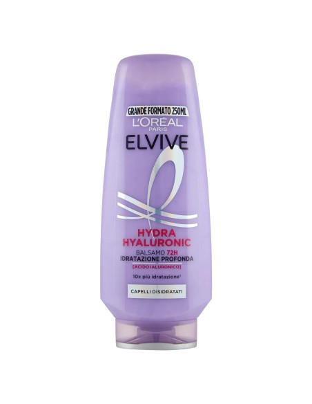 elvive l'oreal balsamo 250ml - hydra hyaluronic - capelli disidratati: tuttocasashop.it: igiene e cura della persona