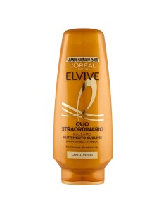 elvive l'oreal balsamo 250ml - olio straordinario - capelli secchi: tuttocasashop.it: igiene e cura della persona