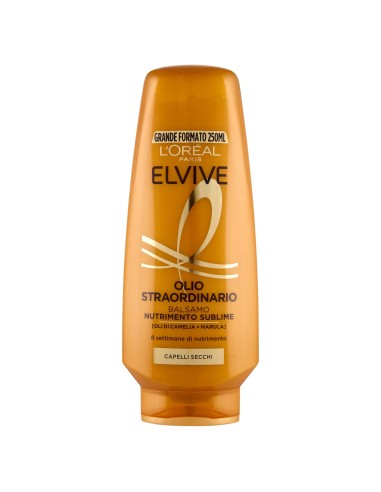 elvive l'oreal balsamo 250ml - olio straordinario - capelli secchi: tuttocasashop.it: igiene e cura della persona