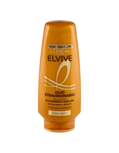 elvive l'oreal balsamo 250ml - olio straordinario - capelli secchi: tuttocasashop.it: igiene e cura della persona
