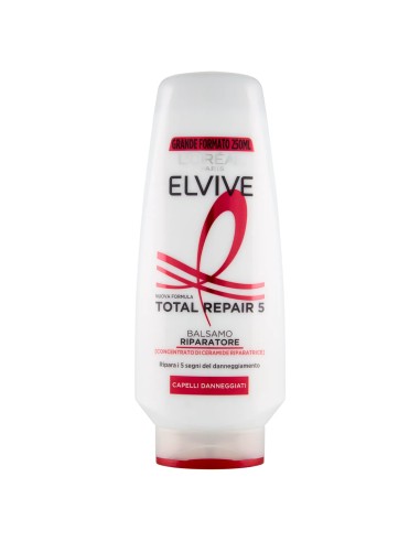 elvive l'oreal balsamo 250ml - total repair 5 - capelli danneggiati: tuttocasashop.it: igiene e cura della persona