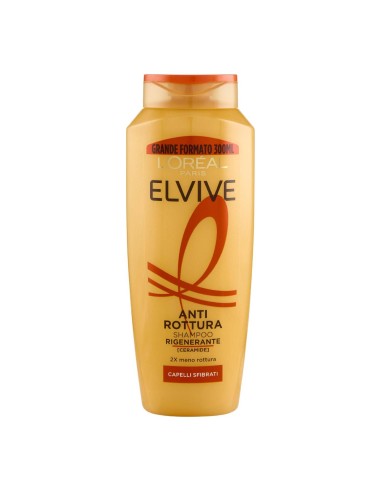 elvive l'oreal shampoo 300ml - anti rottura rigenerante - capelli sfibrati: tuttocasashop.it: igiene e cura della persona