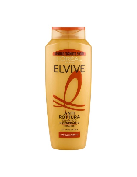 elvive l'oreal shampoo 300ml - anti rottura rigenerante - capelli sfibrati: tuttocasashop.it: igiene e cura della persona