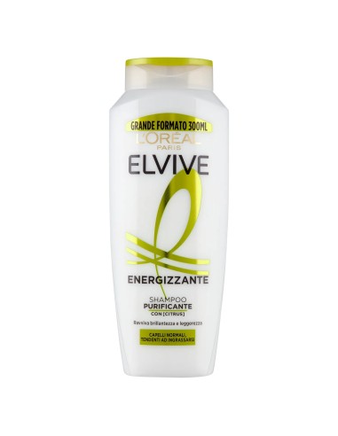 elvive l'oreal shampoo 300ml - energizzante purificante citrus - grassi: tuttocasashop.it: igiene e cura della persona