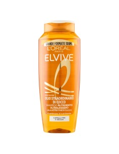 elvive l'oreal shampoo 300ml - olio straordinario di cocco - fini secchi: tuttocasashop.it: igiene e cura della persona