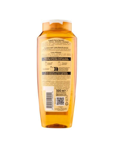 elvive l'oreal shampoo 300ml - olio straordinario di cocco - fini secchi: tuttocasashop.it: igiene e cura della persona
