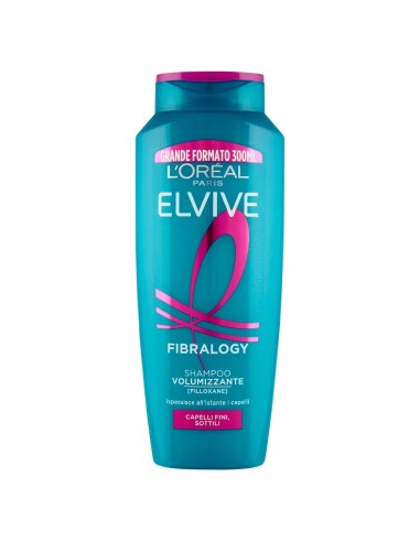 elvive l'oreal shampoo 300ml - fibralogy - shampoo volumizzante: tuttocasashop.it: igiene e cura della persona