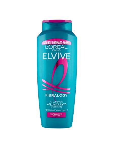elvive l'oreal shampoo 300ml - fibralogy - shampoo volumizzante: tuttocasashop.it: igiene e cura della persona