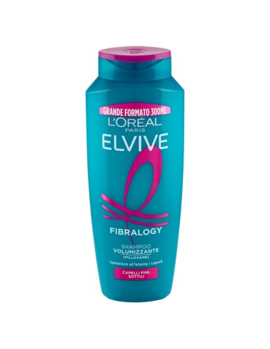 elvive l'oreal shampoo 300ml - fibralogy - shampoo volumizzante: tuttocasashop.it: igiene e cura della persona