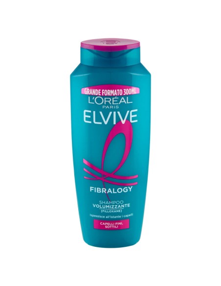 elvive l'oreal shampoo 300ml - fibralogy - shampoo volumizzante: tuttocasashop.it: igiene e cura della persona
