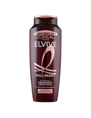 elvive l'oreal shampoo 300ml - full resist - shampoo rinforzante: tuttocasashop.it: igiene e cura della persona
