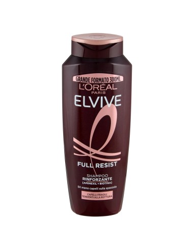 elvive l'oreal shampoo 300ml - full resist - shampoo rinforzante: tuttocasashop.it: igiene e cura della persona