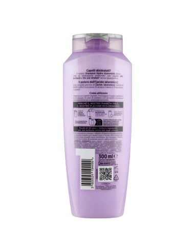 elvive l'oreal shampoo 300ml - hydra hyaluronic - idratazione profonda: tuttocasashop.it: igiene e cura della persona