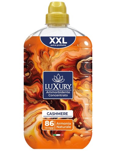 luxury ammorborbidente concentrato - 1800ml 86 lavaggi - cashmere: tuttocasashop.it: prodotti per bucato e tessuti