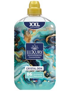 luxury ammorborbidente concentrato - 1800ml 86 lavaggi - crystal dew: tuttocasashop.it: prodotti per bucato e tessuti
