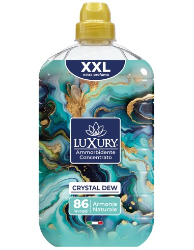 luxury ammorborbidente concentrato - 1800ml 86 lavaggi - crystal dew: tuttocasashop.it: prodotti per bucato e tessuti