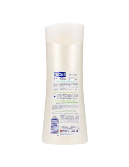 mantovani bagnodoccia 400ml - neutro extra delicato - muschio bianco: tuttocasashop.it: igiene e cura della persona