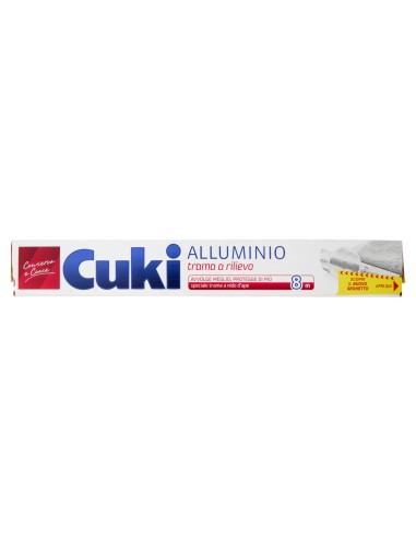 cuki alluminio per alimenti doppia forza - 8 metri - trama a rilievo: tuttocasashop.it: carta & monouso