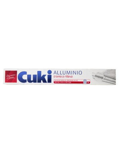 cuki alluminio per alimenti doppia forza - 8 metri - trama a rilievo: tuttocasashop.it: carta & monouso