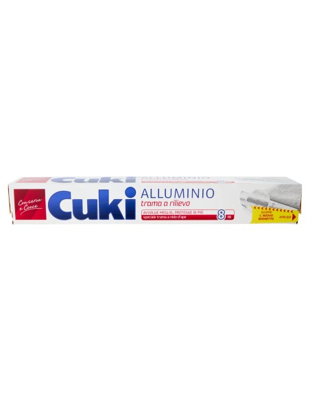 cuki alluminio per alimenti doppia forza - 8 metri - trama a rilievo: tuttocasashop.it: carta & monouso