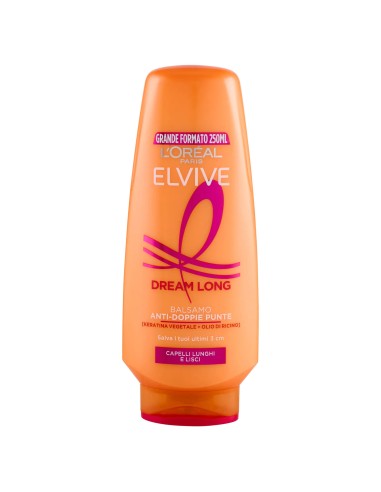 elvive l'oreal balsamo 250ml - dream long - anti-doppie punte: tuttocasashop.it: igiene e cura della persona