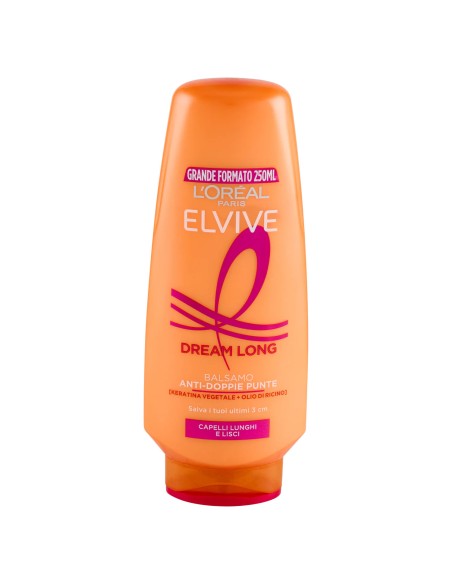elvive l'oreal balsamo 250ml - dream long - anti-doppie punte: tuttocasashop.it: igiene e cura della persona