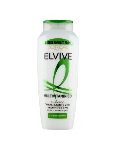 elvive l'oreal shampoo 300ml - multivitaminico volumizzante 2in1: tuttocasashop.it: igiene e cura della persona