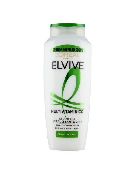elvive l'oreal shampoo 300ml - multivitaminico volumizzante 2in1: tuttocasashop.it: igiene e cura della persona