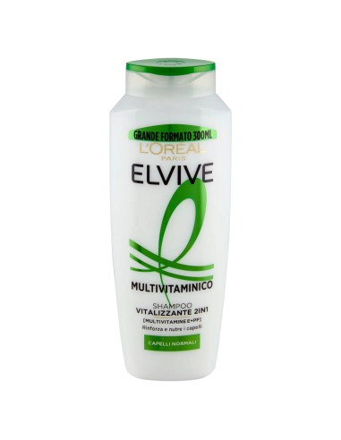 elvive l'oreal shampoo 300ml - multivitaminico volumizzante 2in1: tuttocasashop.it: igiene e cura della persona