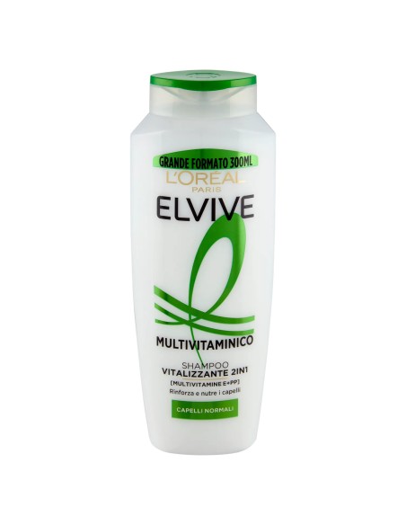 elvive l'oreal shampoo 300ml - multivitaminico volumizzante 2in1: tuttocasashop.it: igiene e cura della persona