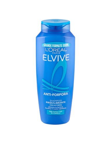 elvive l'oreal shampoo 300ml - anti-forfora riequilibrante: tuttocasashop.it: igiene e cura della persona