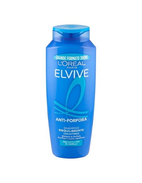 elvive l'oreal shampoo 300ml - anti-forfora riequilibrante: tuttocasashop.it: igiene e cura della persona