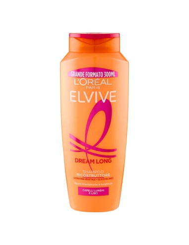 elvive l'oreal shampoo 300ml - dream long ricostruttore - capelli lunghi: tuttocasashop.it: igiene e cura della persona