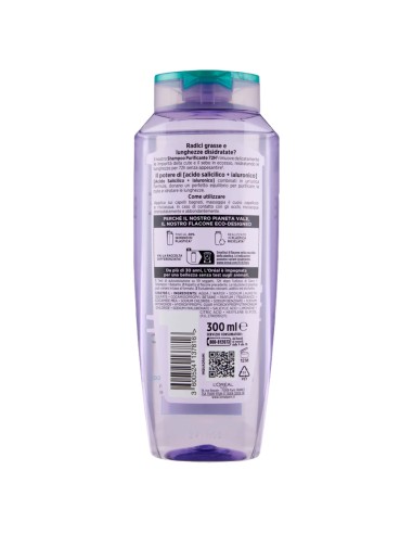 elvive l'oreal shampoo 300ml - hyaloronic pure - 72h purificante - grassi: tuttocasashop.it: igiene e cura della persona