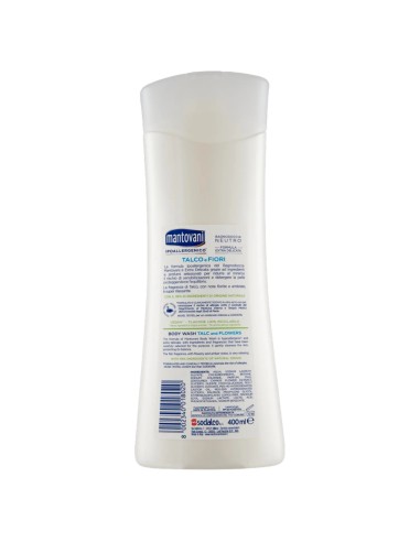 mantovani bagnodoccia 400ml - neutro extra delicato - talco e fiori: tuttocasashop.it: igiene e cura della persona