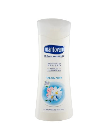mantovani bagnodoccia 400ml - neutro extra delicato - talco e fiori: tuttocasashop.it: igiene e cura della persona