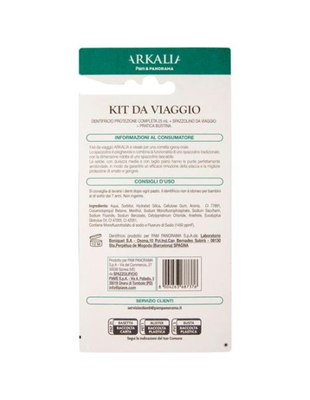 piave dentonet kit viaggio - dentifricio 25ml + spazzolino + bustina: tuttocasashop.it: igiene e cura della persona