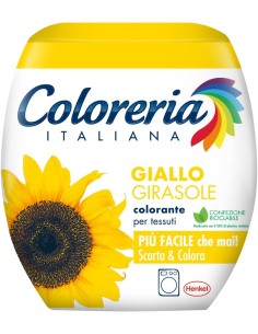 coloreria italiana colorante per tessuti - giallo girasole: tuttocasashop.it: prodotti per bucato e tessuti