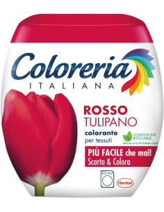 coloreria italiana colorante per tessuti - rosso tulipano: tuttocasashop.it: prodotti per bucato e tessuti