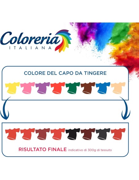 coloreria italiana colorante per tessuti - rosso tulipano: tuttocasashop.it: prodotti per bucato e tessuti