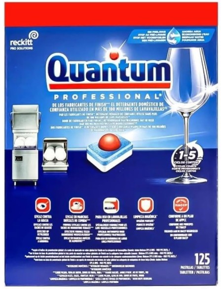 finish quantum professional - 125 tabs per lavastoviglie: tuttocasashop.it: pulizia e cura della casa
