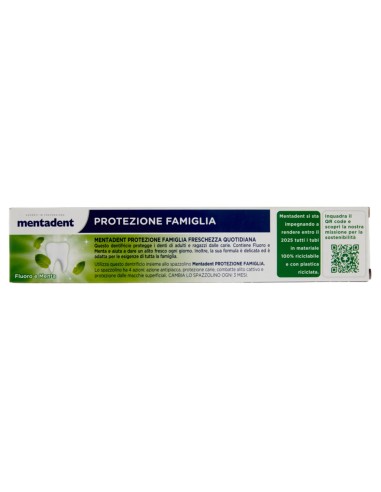 mentadent dentifricio 75ml - protezione famiglia - freschezza quotidiana: tuttocasashop.it: igiene e cura della persona