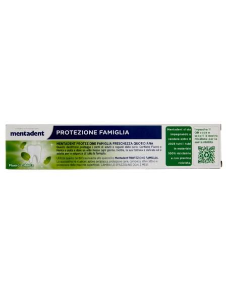mentadent dentifricio 75ml - protezione famiglia - freschezza quotidiana: tuttocasashop.it: igiene e cura della persona