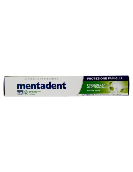 mentadent dentifricio 75ml - protezione famiglia - freschezza quotidiana: tuttocasashop.it: igiene e cura della persona