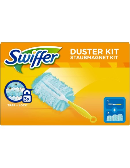 swiffer duster kit piuimino - 1 manico - 3 ricambi - 3x capture: tuttocasashop.it: pulizia e cura della casa