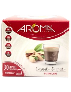 aroma light 30 capsule di gusto - pistacchio - compatibili nespresso: tuttocasashop.it: altro - bazar